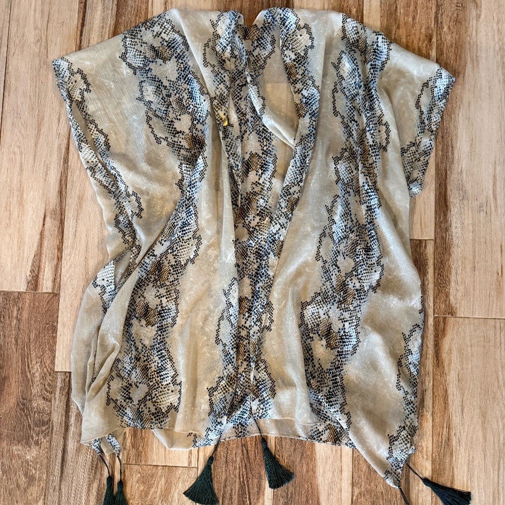 animal print shawl